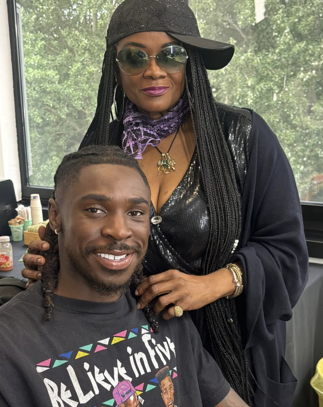 Queen Vivien con Moise Kean — Triangolo della Moda Milano